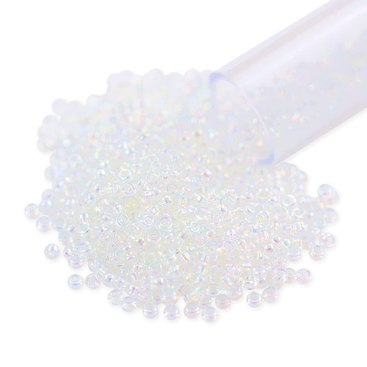 Miyuki Round Rocaille Seed Bead 15/0 Transparent Rainbow Crystal